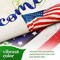 G128 Garden Flag Welcome USA Flag Flower Pot | 12x18 Inch | Printed Blockout Polyester - Patriotic Decoration